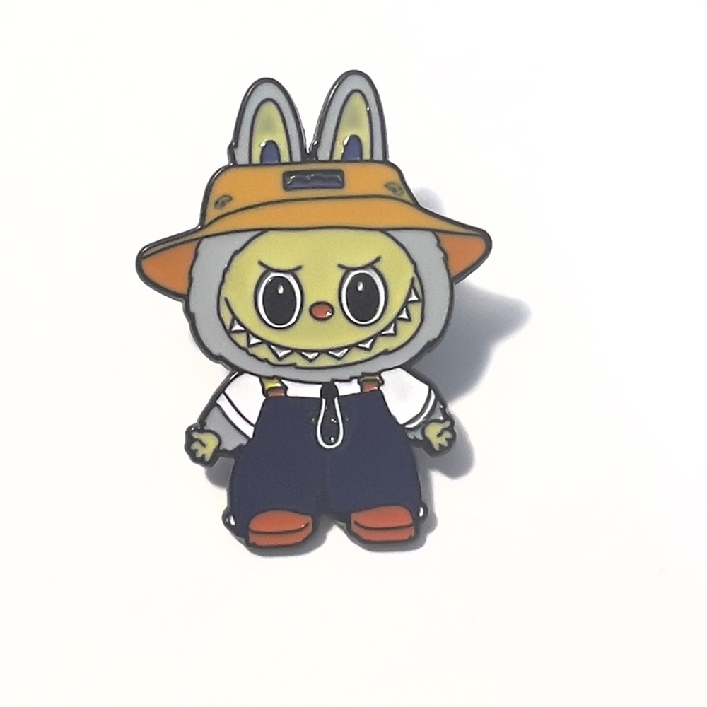 Labubu Enamel Pin Cute Character Hat